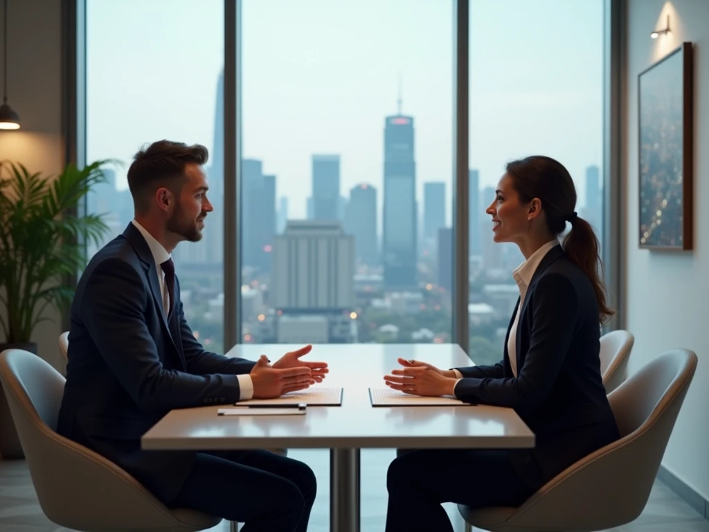 Professional consultation meeting with personalized service